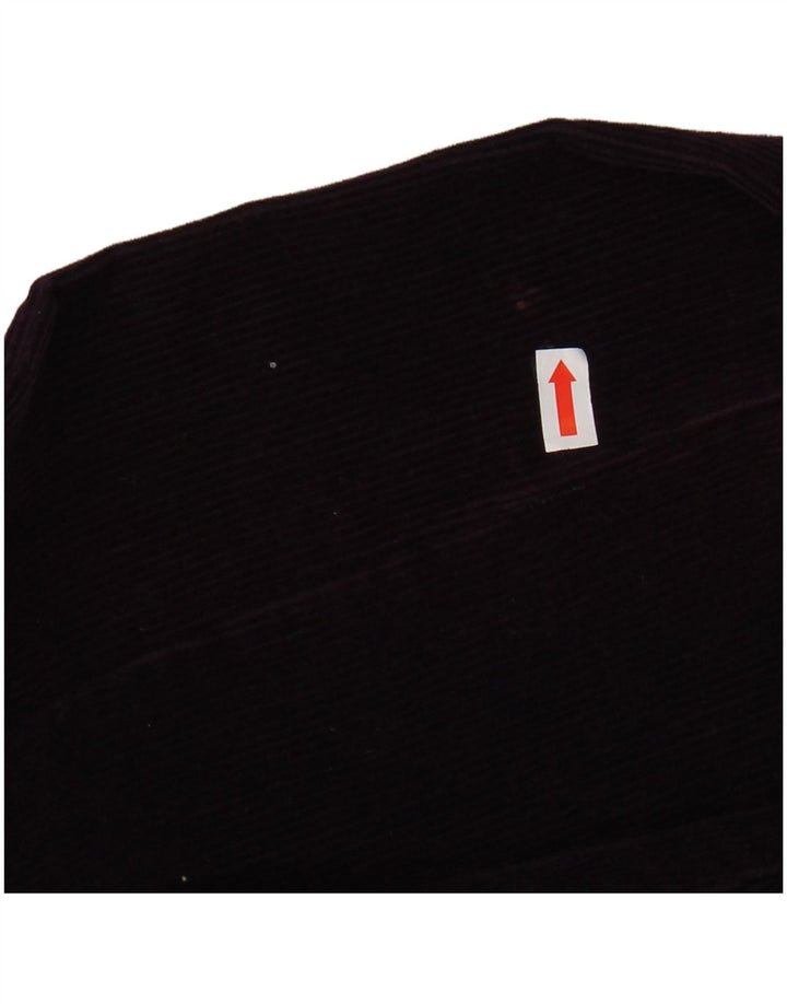 ROCKY Womens 5 Button Corduroy Blazer Jacket UK 14 Medium Purple Cotton