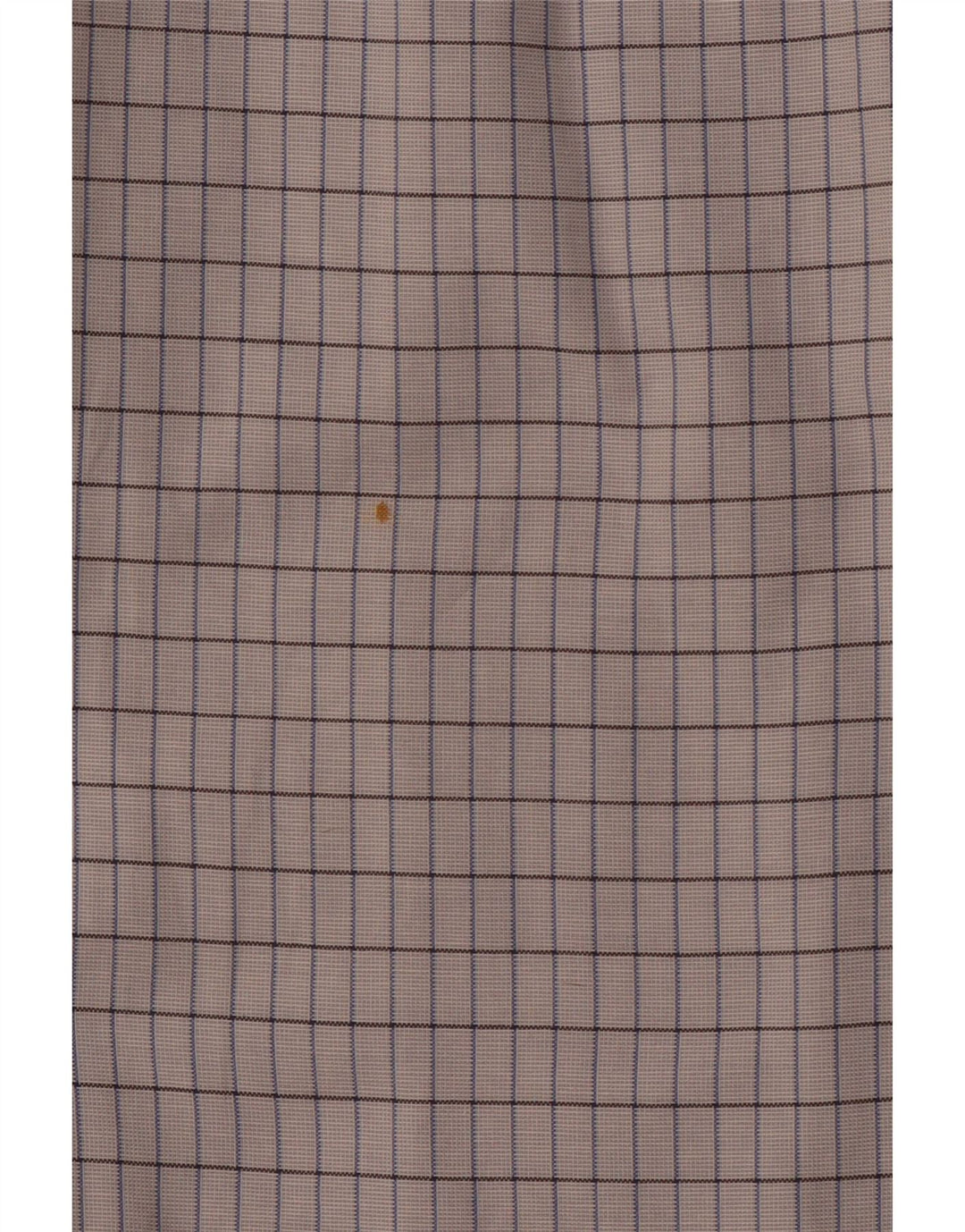 ERMENEGILDO ZEGNA Mens Shirt Size 41 16 Large Off White Check Cotton