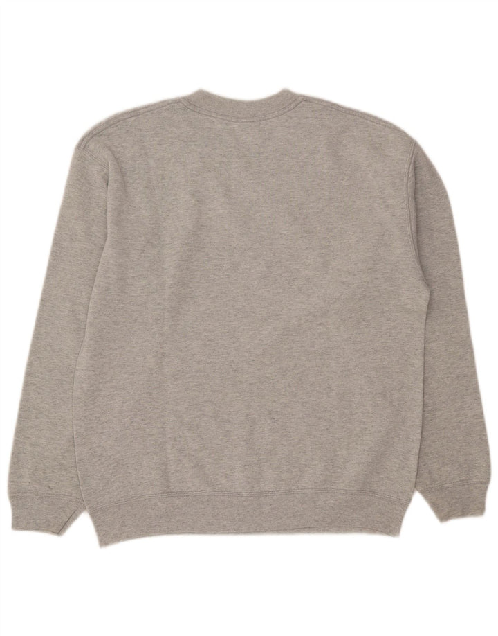 FRUIT OF THE LOOM Mens Sweatshirt Jumper Medium Grey Cotton
