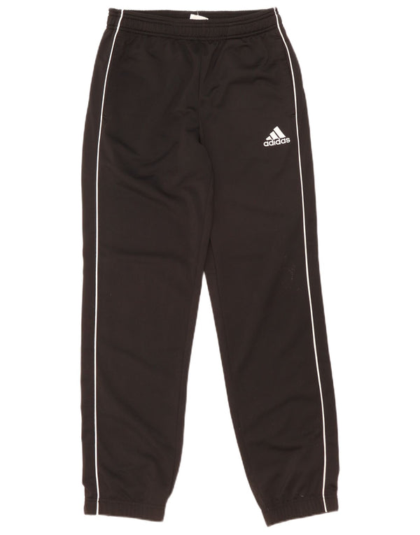 Adidas Boys Tracksuit Trousers Joggers 13-14 Years  Black Polyester