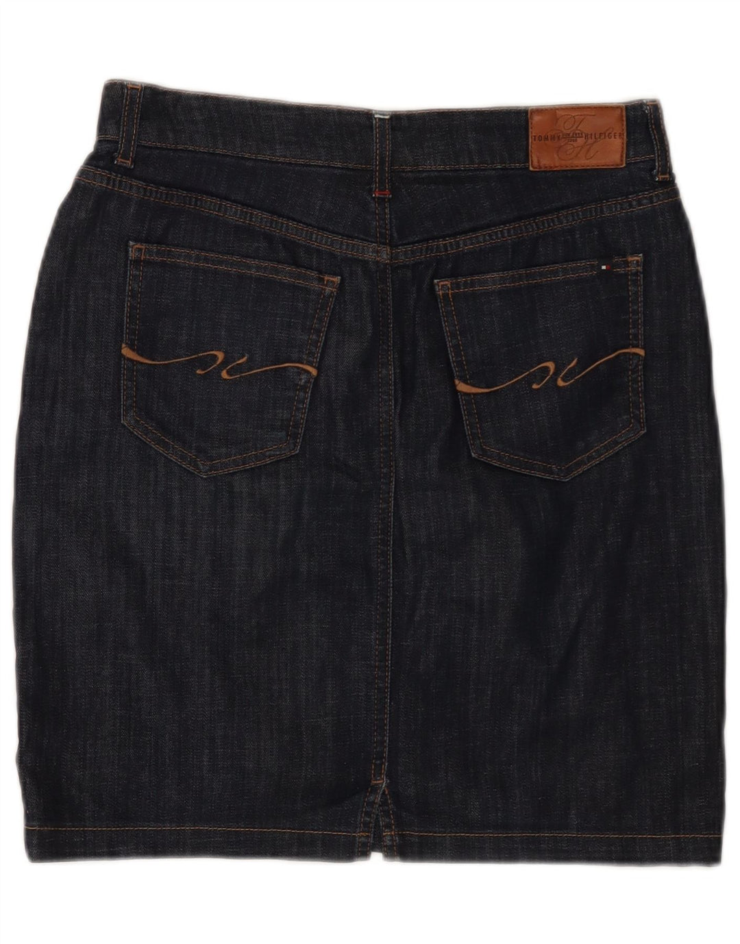 Tommy Hilfiger Womens Denim Skirt W28 Medium Navy Blue
