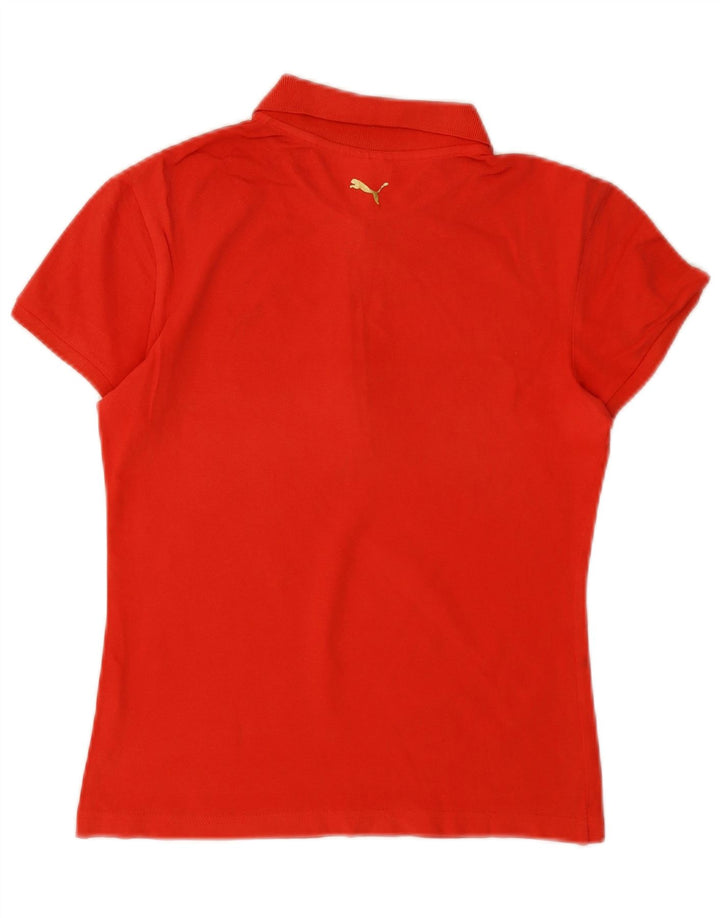 PUMA Womens Polo Shirt UK 10 Small Red