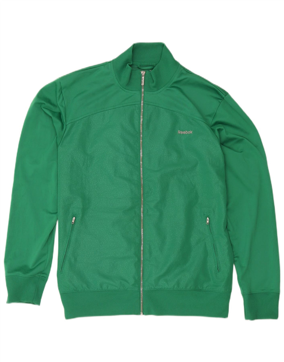 Reebok Mens Tracksuit Top Jacket XL Green Polyester