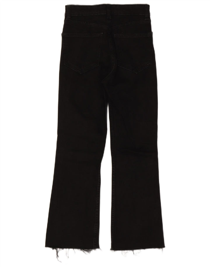 Zara Womens Bootcut Jeans EU 34 2XS W24 L24 Black Cotton