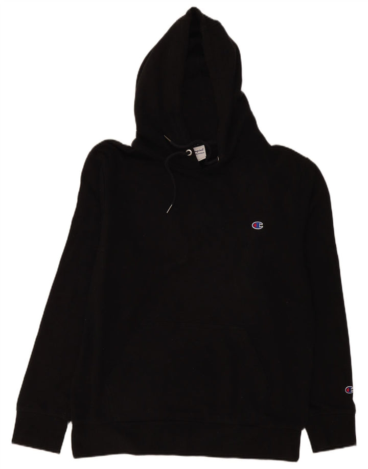 CHAMPION Mens Hoodie Jumper XL Black Cotton