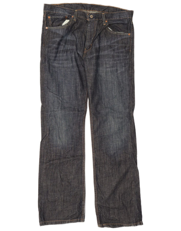 Levi's Mens 527 Bootcut Jeans W36 L32 Navy Blue Cotton