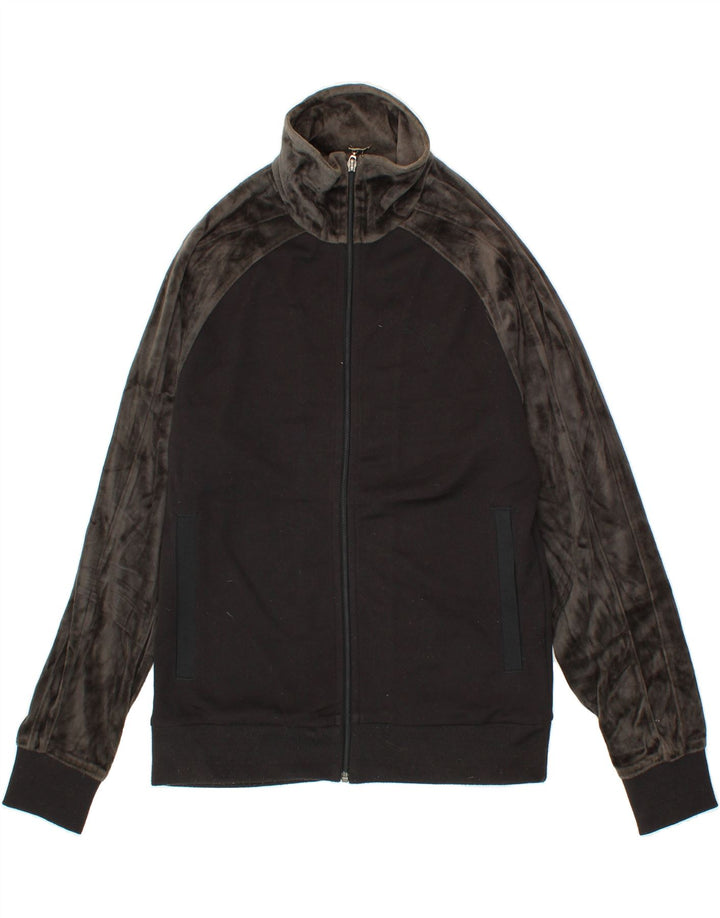 PUMA Mens Tracksuit Top Jacket Medium Black Colourblock Polyester Vintage Puma and Second-Hand Puma from Messina Hembry 