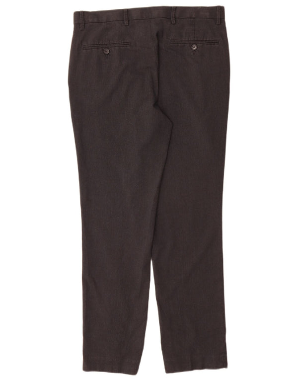 Marks & Spencer Mens Slim Suit Trousers W32 L31 Grey Polyester