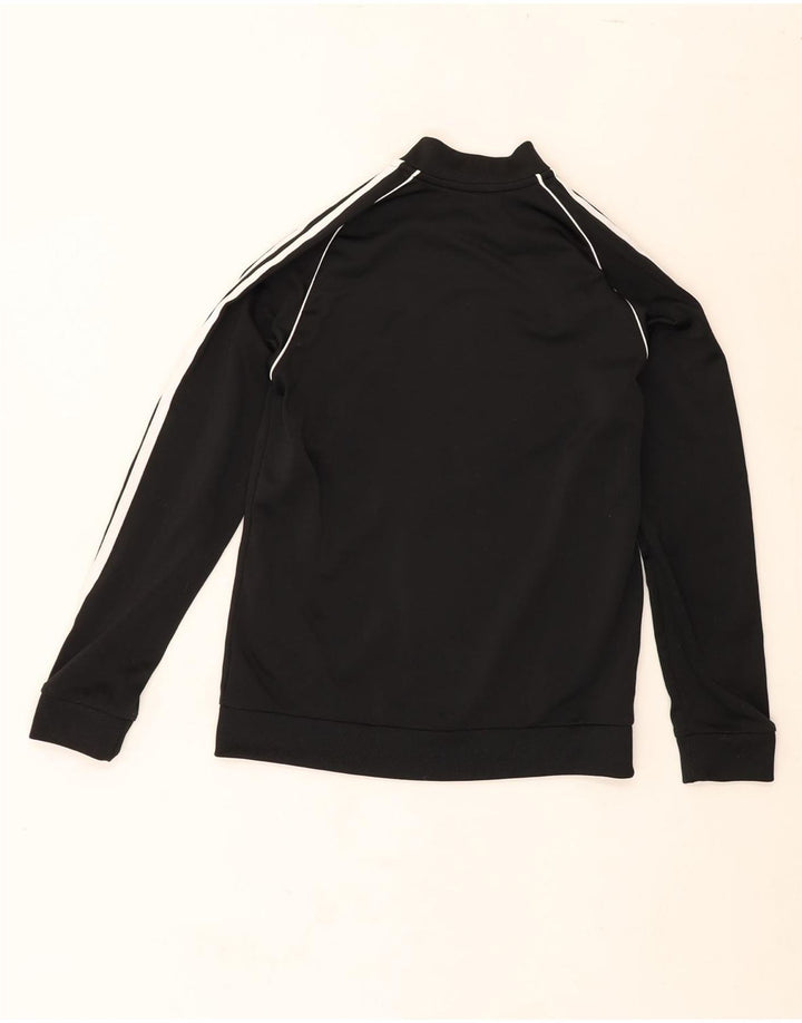 ADIDAS Boys Tracksuit Top Jacket 11-12 Years Black Polyester Vintage Adidas and Second-Hand Adidas from Messina Hembry 