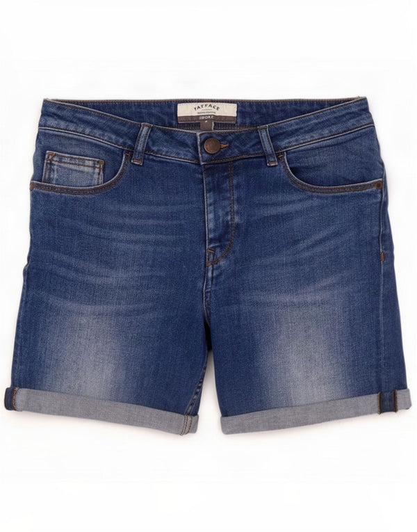 Fat Face Womens Denim Shorts UK 8 Small W28 Blue Cotton