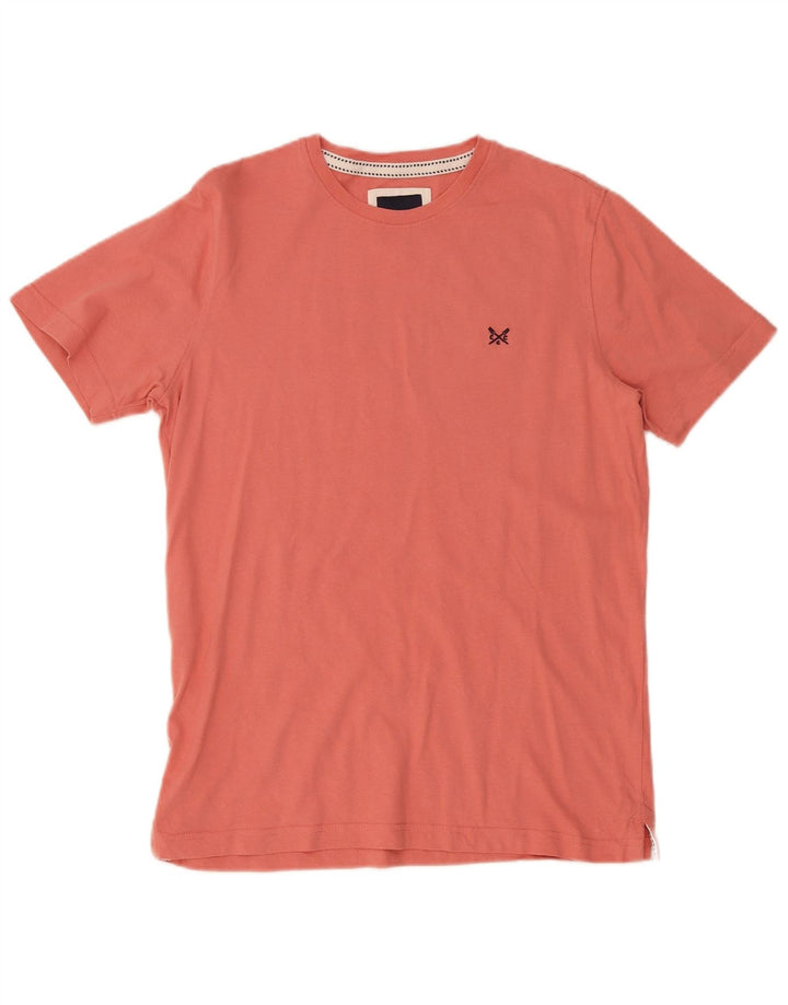 Crew Clothing Mens T-Shirt Top Medium Pink Cotton