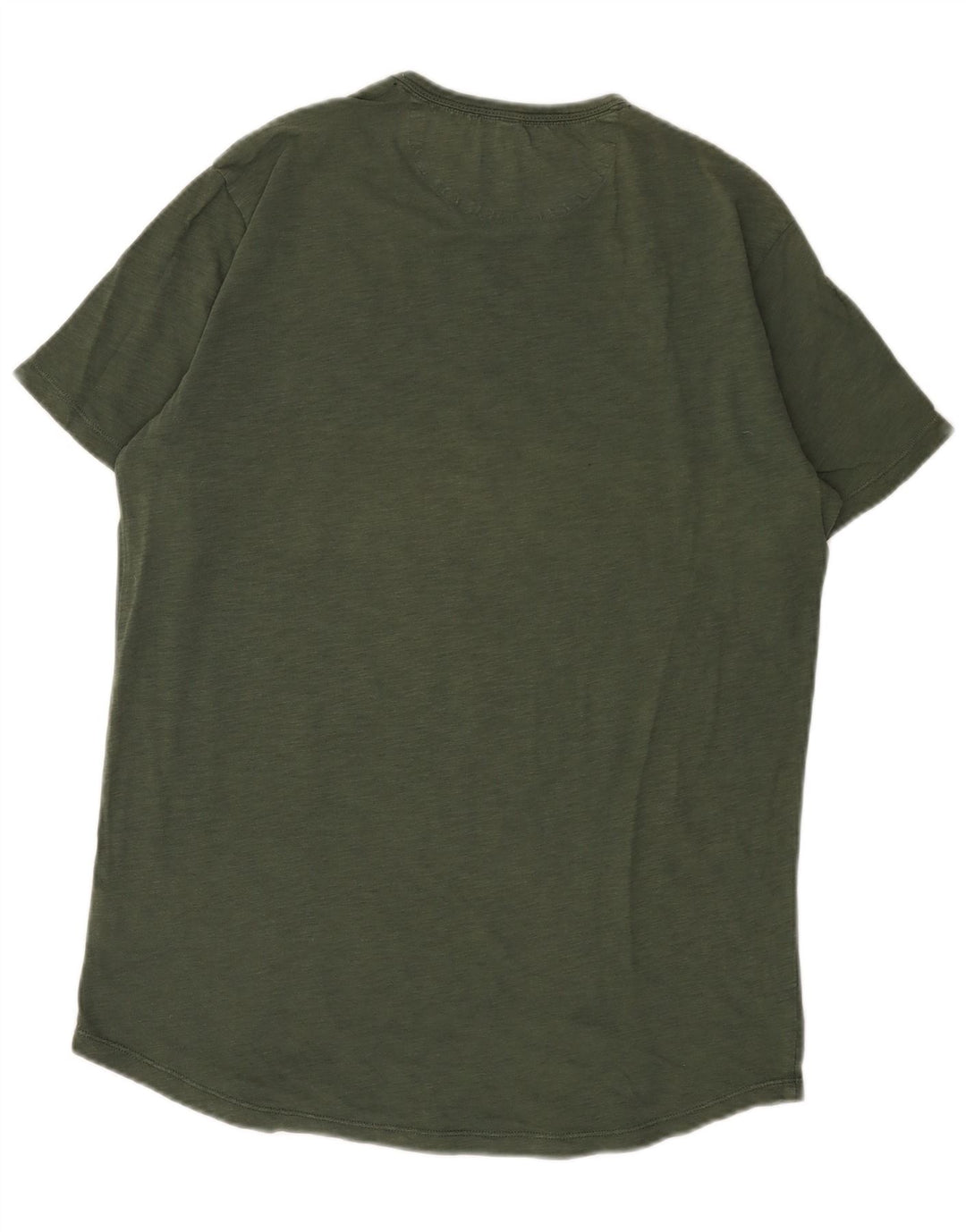 Sun68 Mens T-Shirt Top Large Khaki Cotton