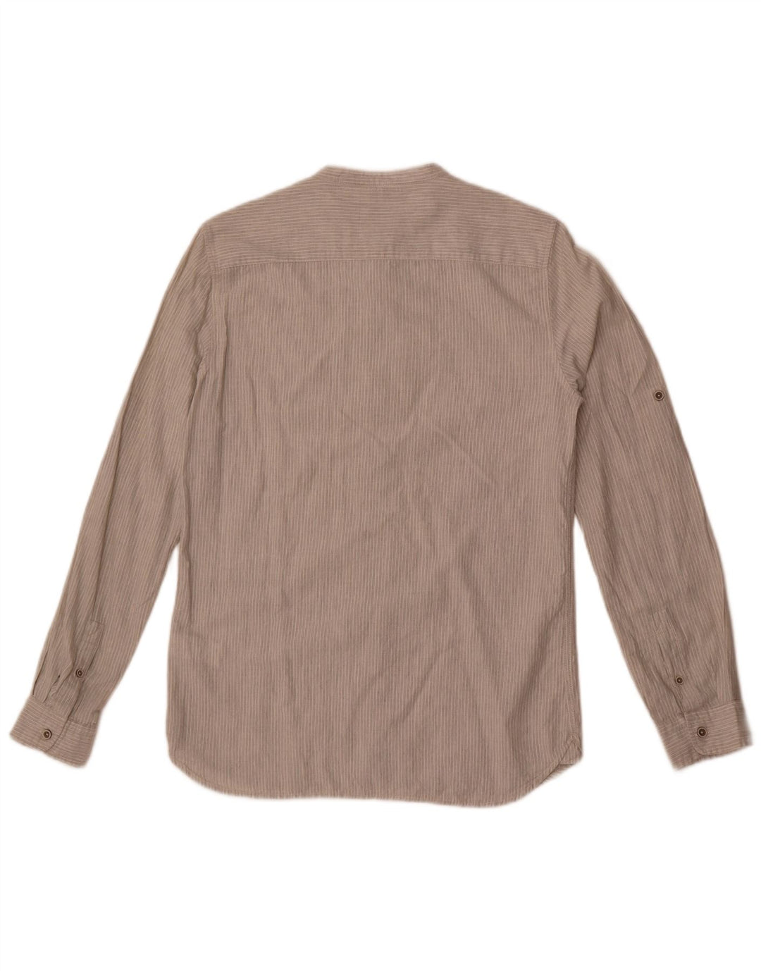 Zara Boys Shirt 13-14 Years Grey Pinstripe Cotton