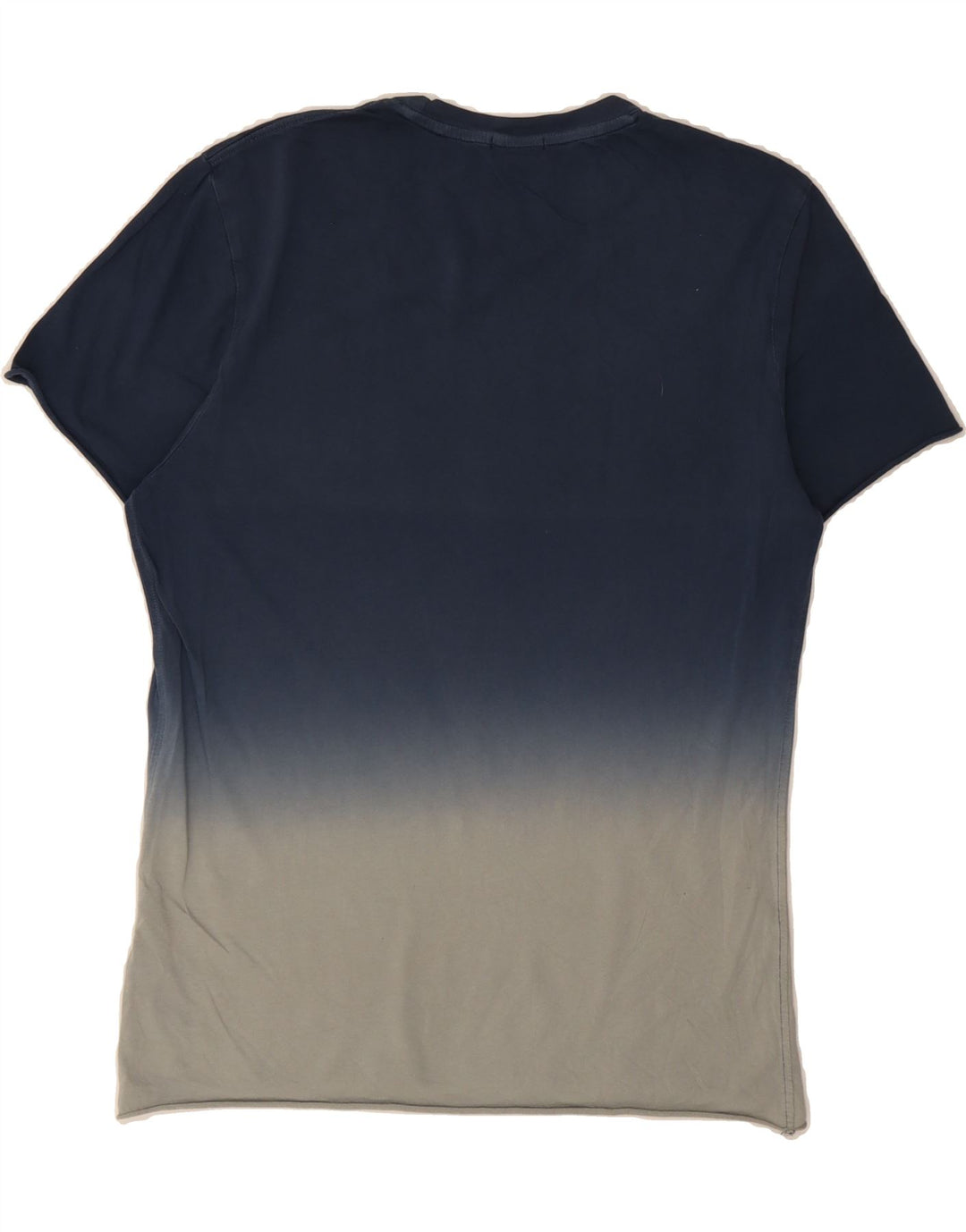 BLAUER Mens Graphic T-Shirt Top Medium Navy Blue Colourblock Cotton Vintage Blauer and Second-Hand Blauer from Messina Hembry 