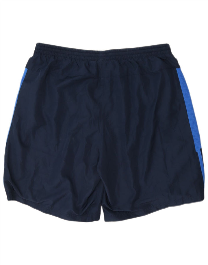 Adidas Mens Sport Shorts Large Navy Blue Colourblock Polyester