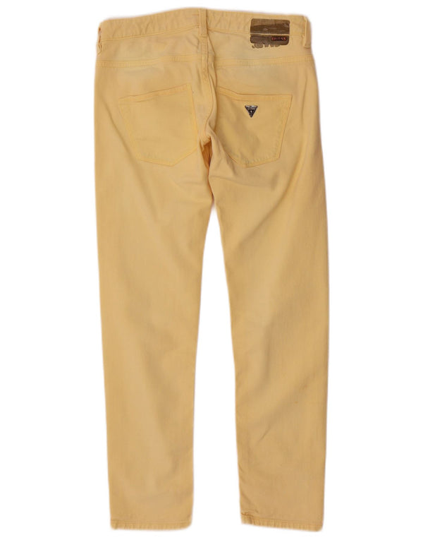 Guess Womens Sophie Slim Jeans W28 L26 Yellow