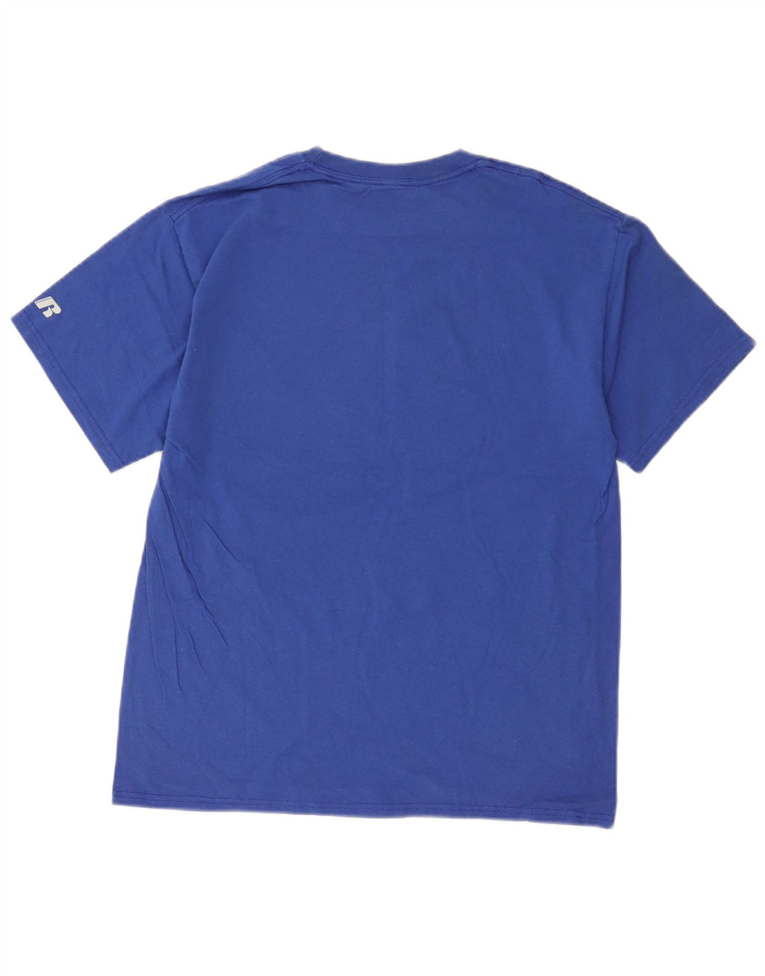 Russell Athletic Mens Graphic T-Shirt Top Medium Blue Cotton