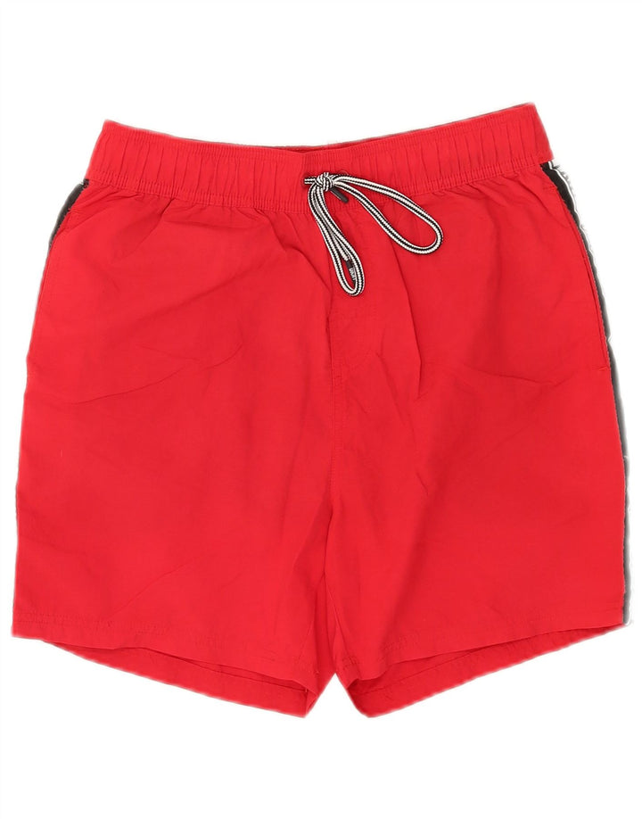 Dkny Mens Graphic Swimming Shorts Small  Red Polyamide