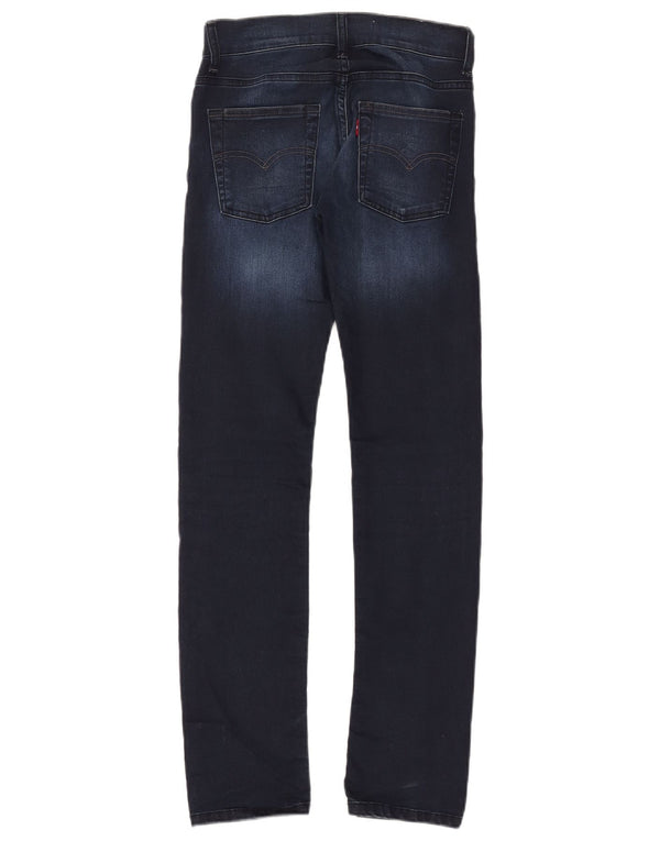 Levi's Girls 510 Skinny Jeans 11-12 Years W26 L29 Navy Blue Cotton