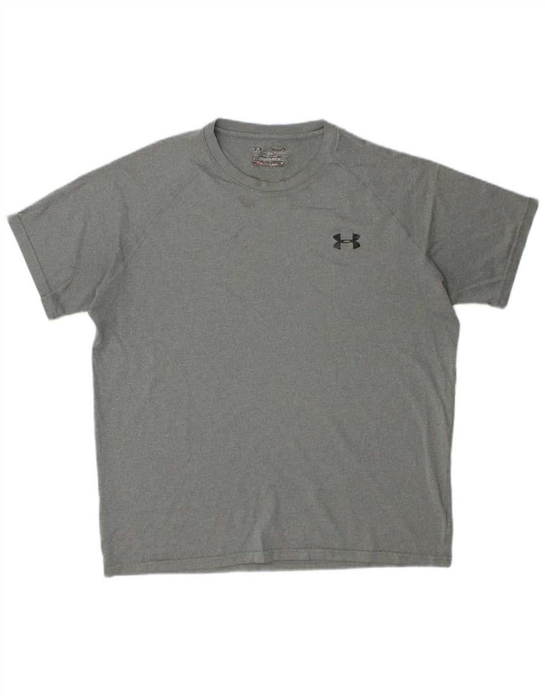 UNDER ARMOUR Mens Heat Gear T-Shirt Top Medium Grey