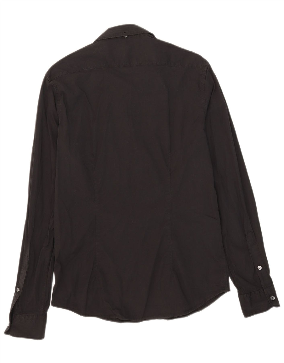 Gas Mens Shirt Small Black Cotton