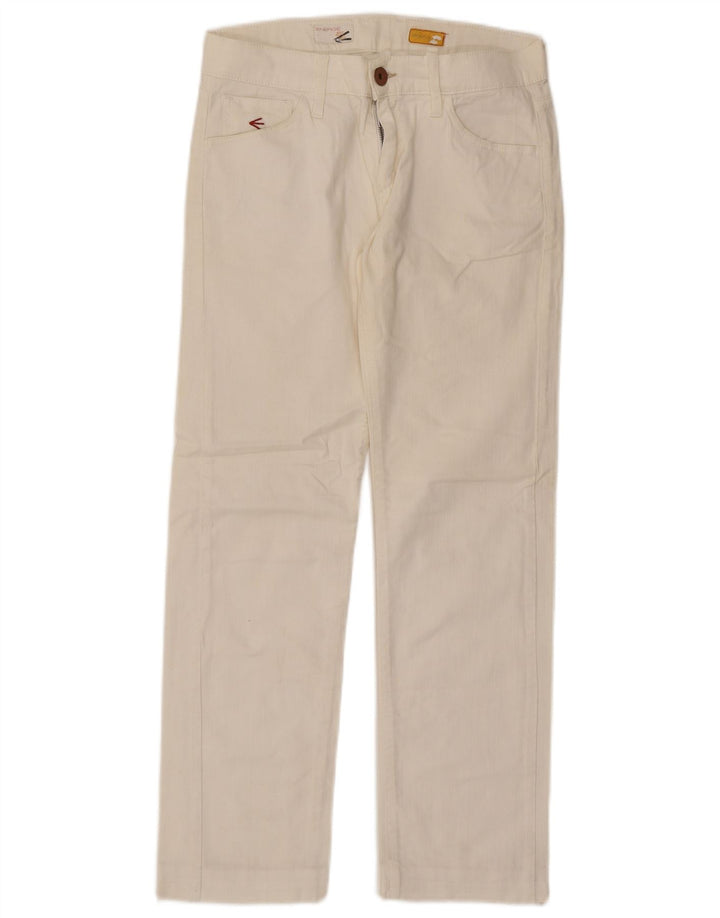 ENERGIE Womens Straight Jeans W29 L29 White Cotton
