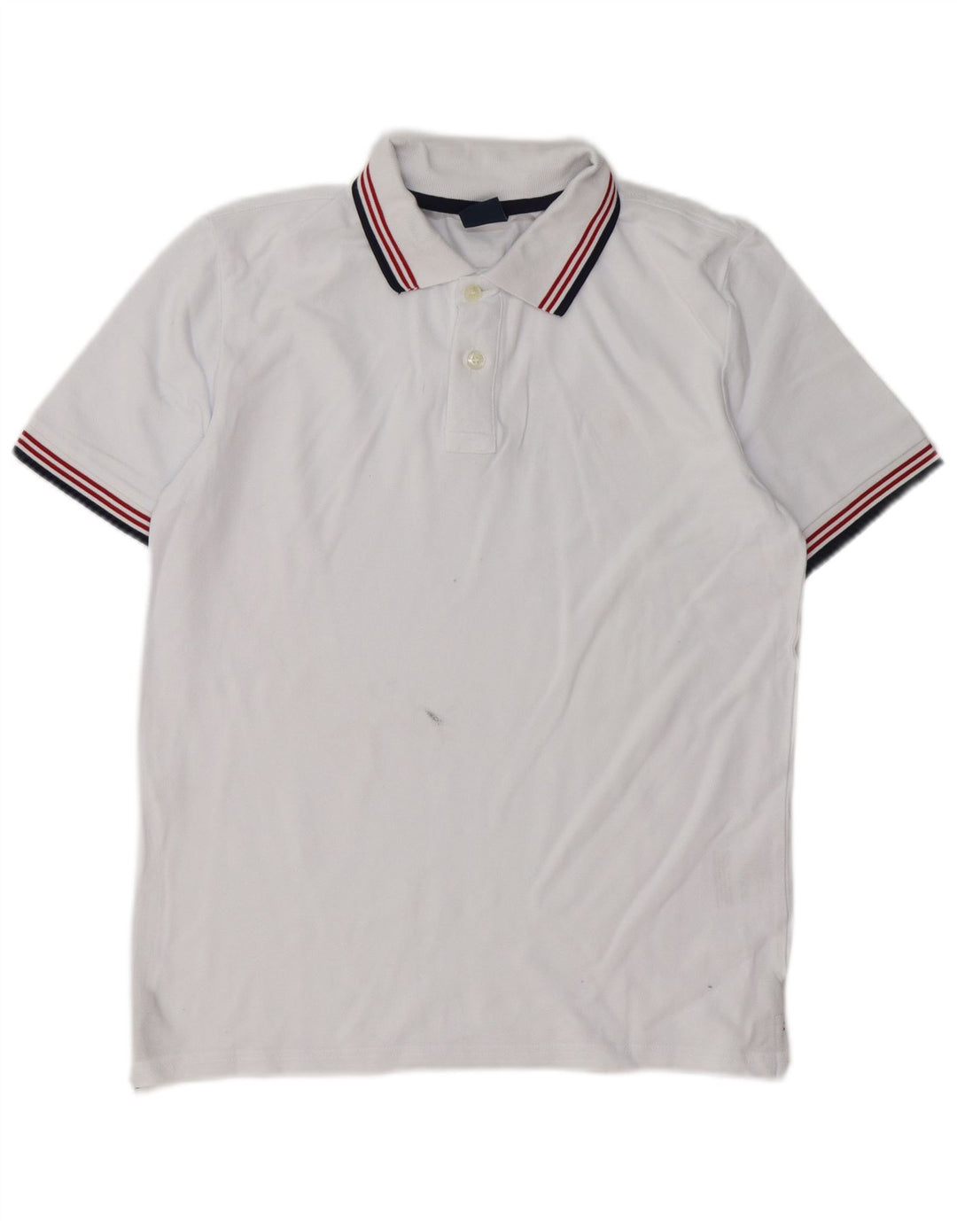 North Sails Mens Graphic Polo Shirt Small White Cotton