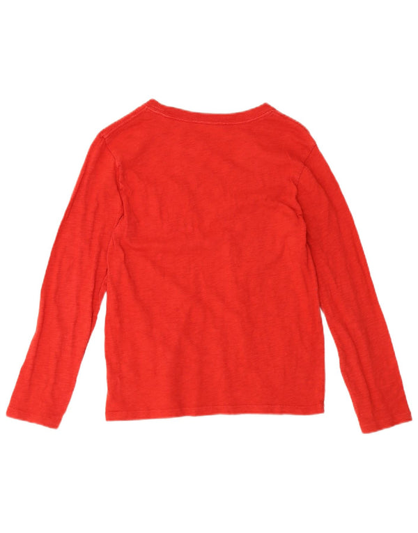 Gap Boys Graphic Top Long Sleeve 9-10 Years Small Red Cotton