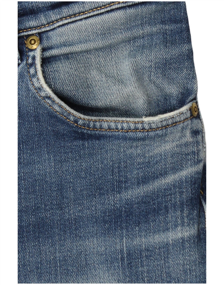 Lee Mens Brooklyn Straight Jeans W33 L29 Blue Cotton