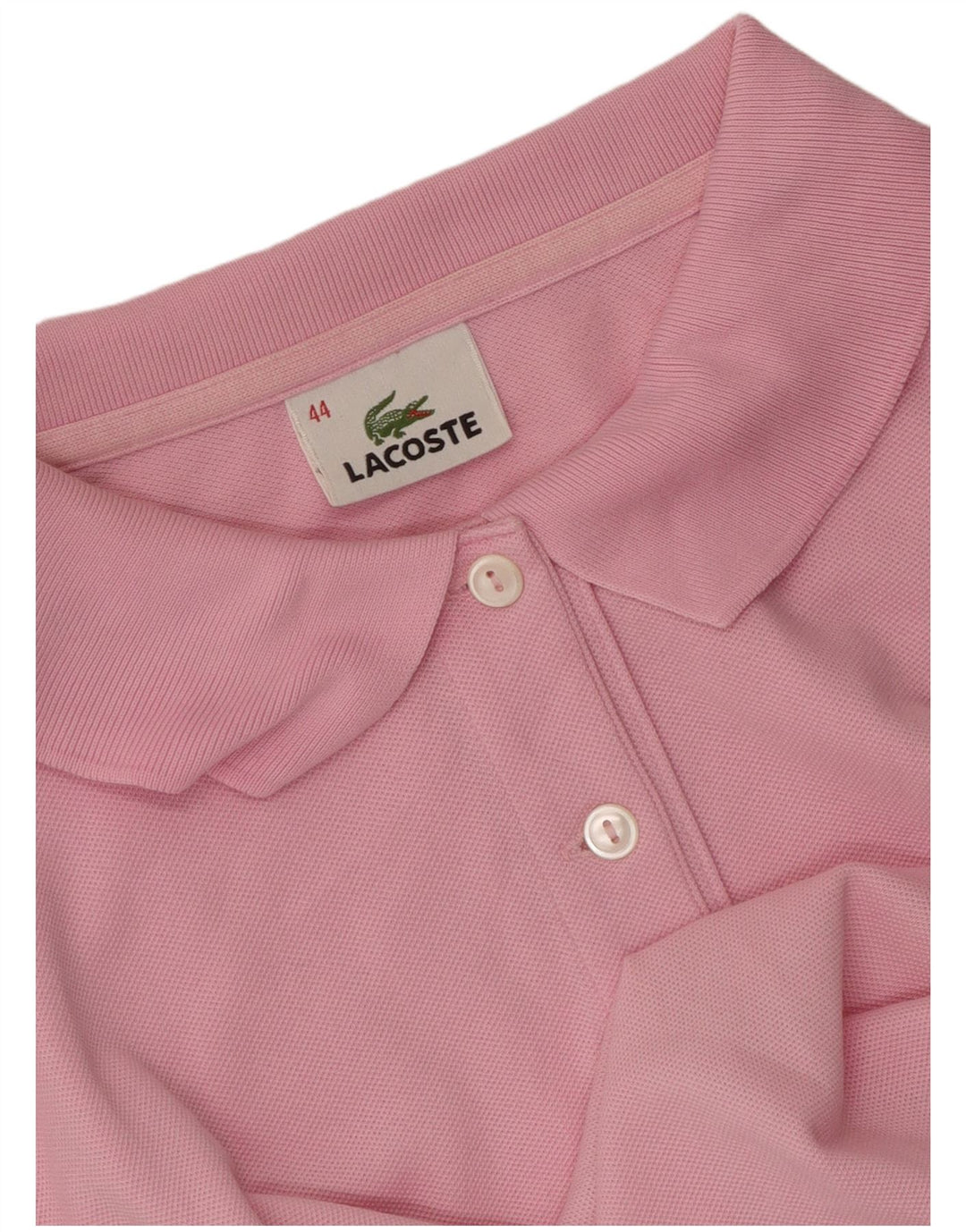 Lacoste Womens Polo Shirt Size 44 Large Pink