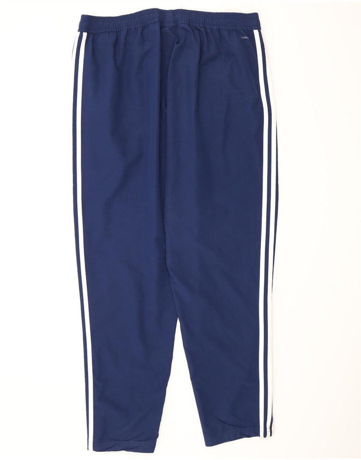Adidas Mens Climalite Tracksuit Trousers XL Navy Blue Polyester