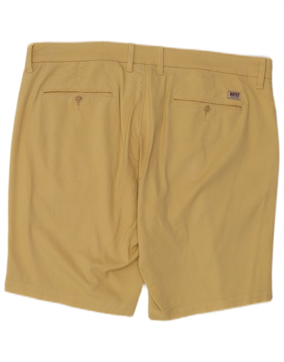 RIFLE Mens Chino Shorts W40 XL Yellow Cotton