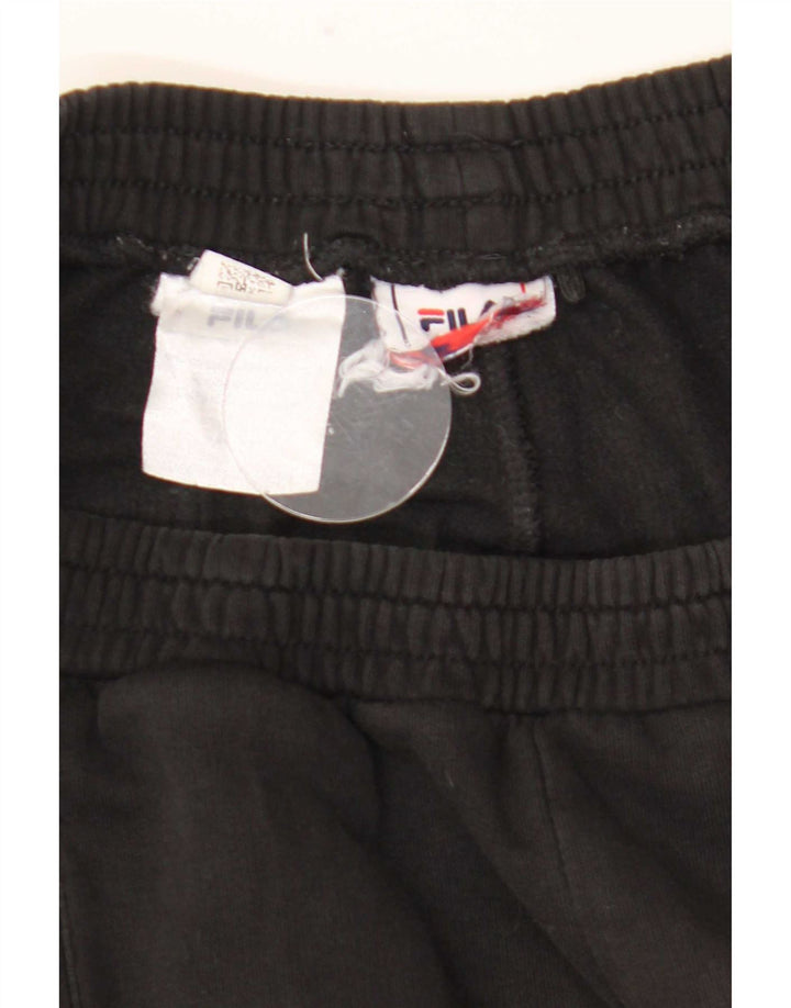 Fila Mens Graphic Tracksuit Trousers Joggers Medium Black