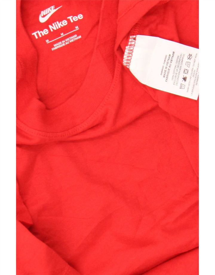 Nike Mens Graphic T-Shirt Top Medium Red Cotton