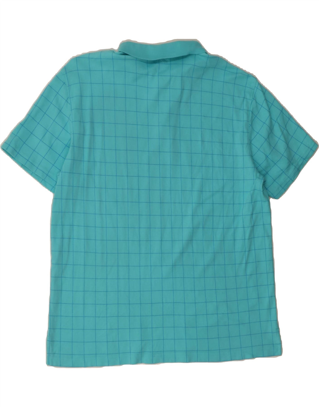 IZOD Mens Polo Shirt XL Blue Check Vintage Izod and Second-Hand Izod from Messina Hembry 