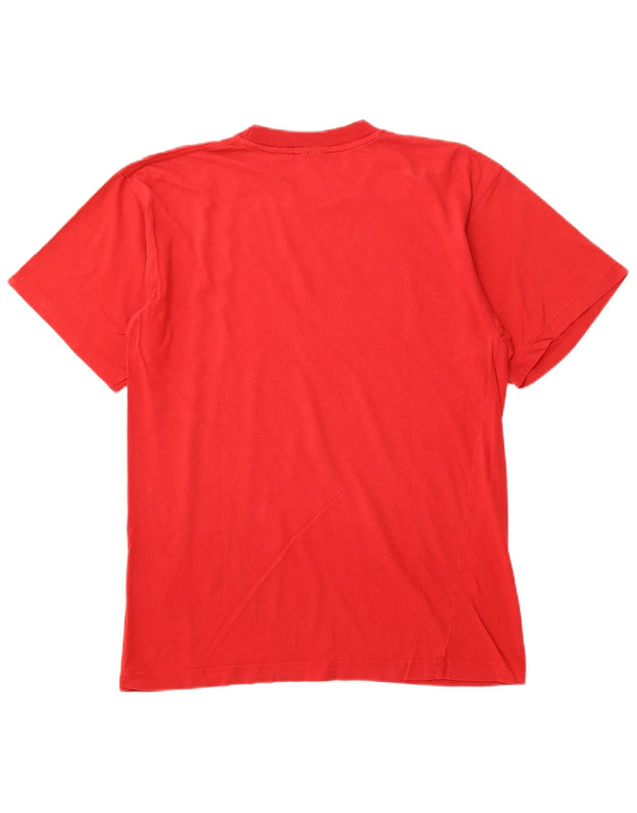 FILA Mens Graphic T-Shirt Top Medium Red Cotton
