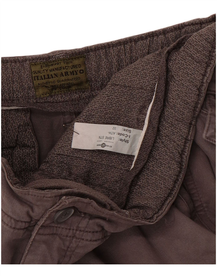 VINTAGE Mens Cargo Shorts W32 Medium Brown