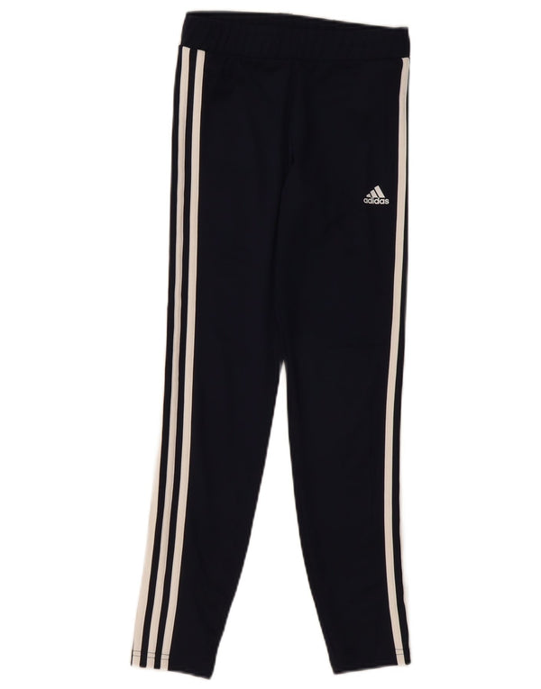 ADIDAS Girls Leggings 11-12 Years Black Polyester