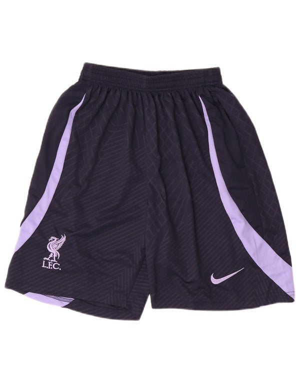 Nike Boys Liverpool Sport Shorts 13-14 Years XL Navy Blue Colourblock