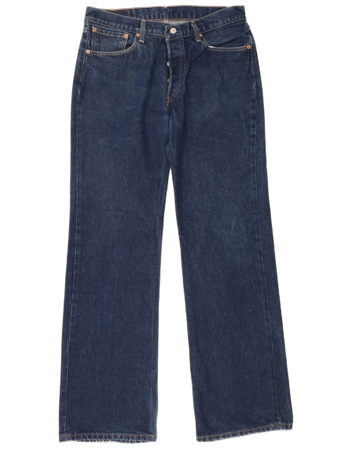 Levi's Mens 527 Bootcut Jeans W34 L34 Navy Blue