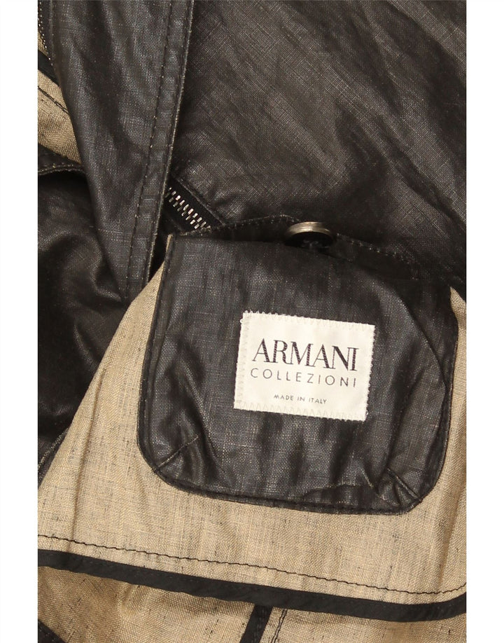 Armani Collezioni Mens 2 Button Blazer Jacket UK 38 Medium Black