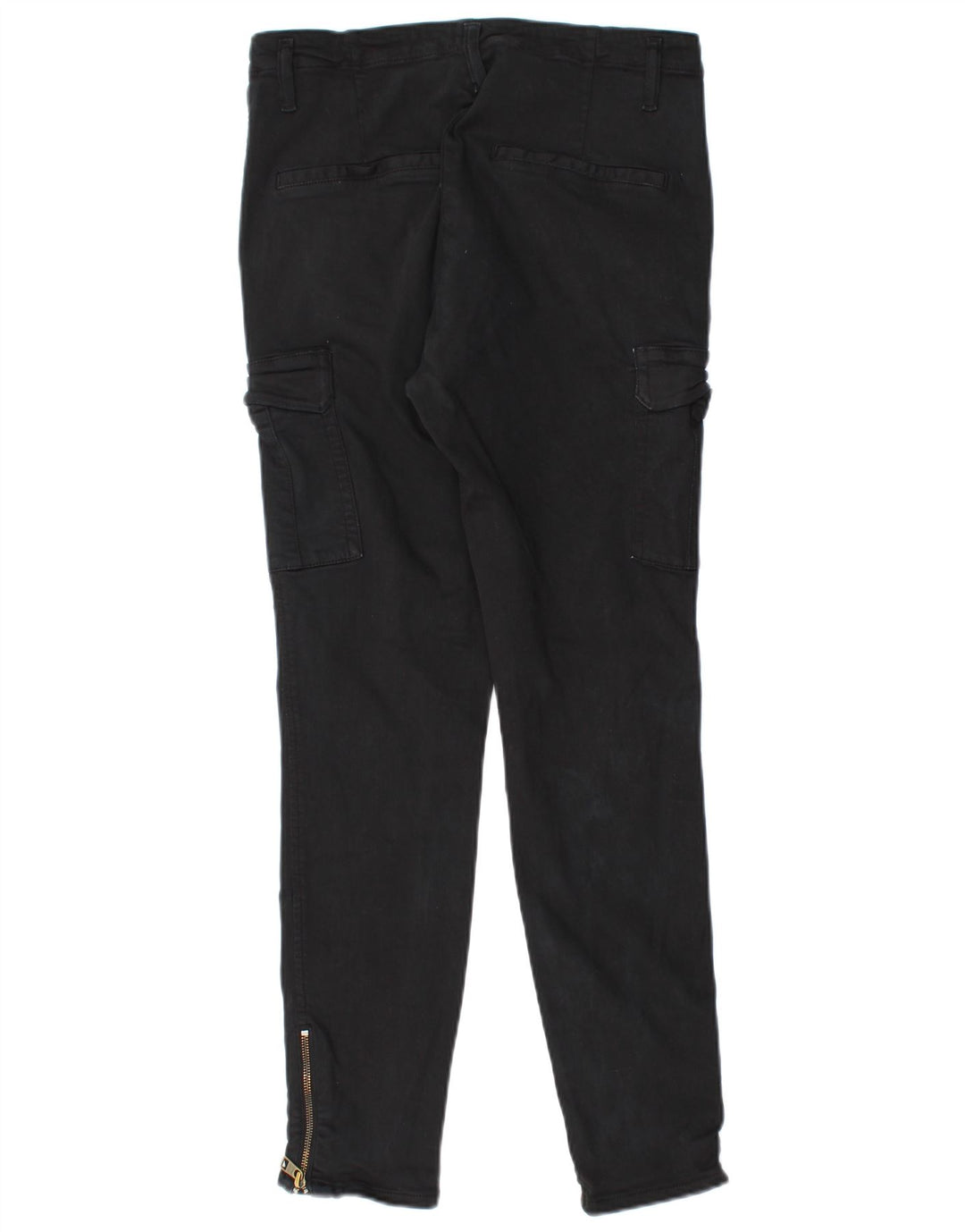 Calvin Klein Womens Slim Cargo Trousers W31 L27 Black Cotton