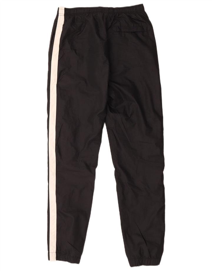 Nike Mens Tracksuit Trousers Joggers Small Black Colourblock Polyester
