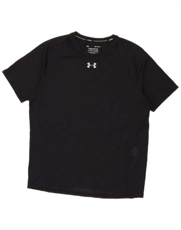 Under Armour Mens T-Shirt Top Large Black Polyester
