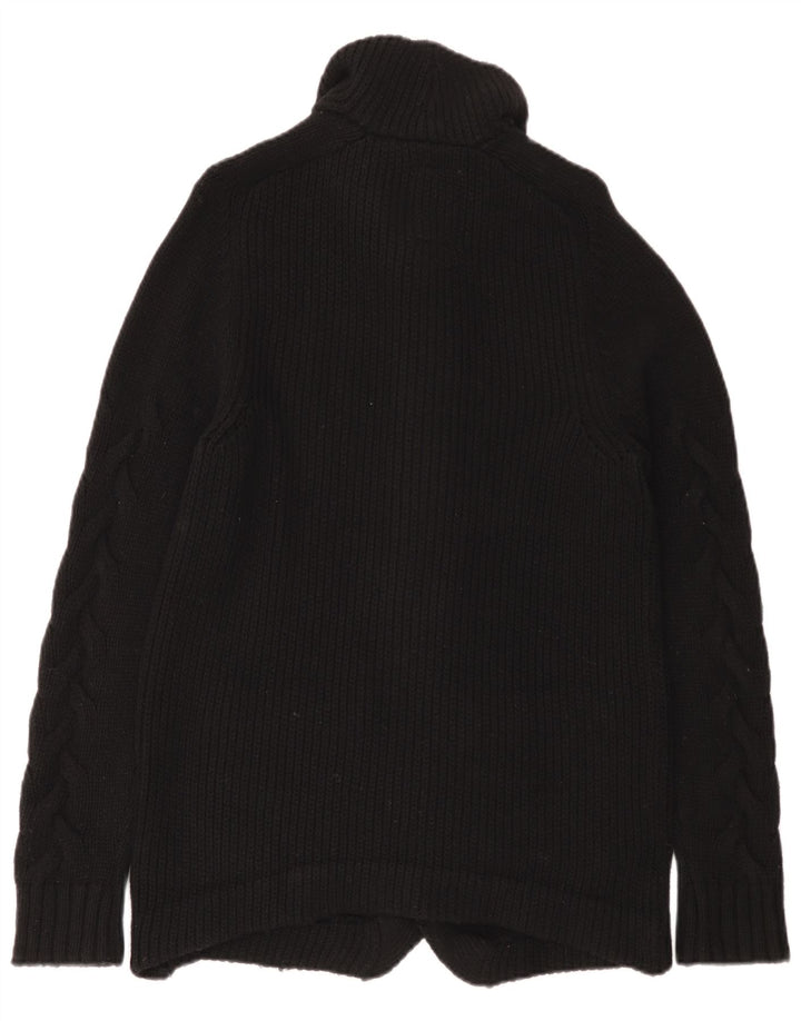 G-Star Mens Cardigan Sweater Medium Black Wool