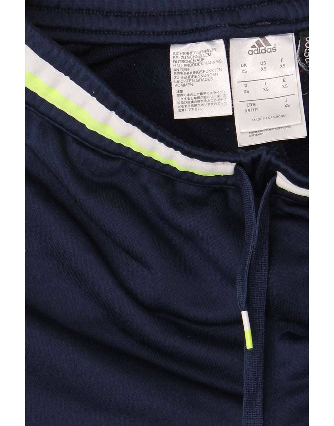 ADIDAS Mens Climacool Tracksuit Trousers XS  Navy Blue Polyester