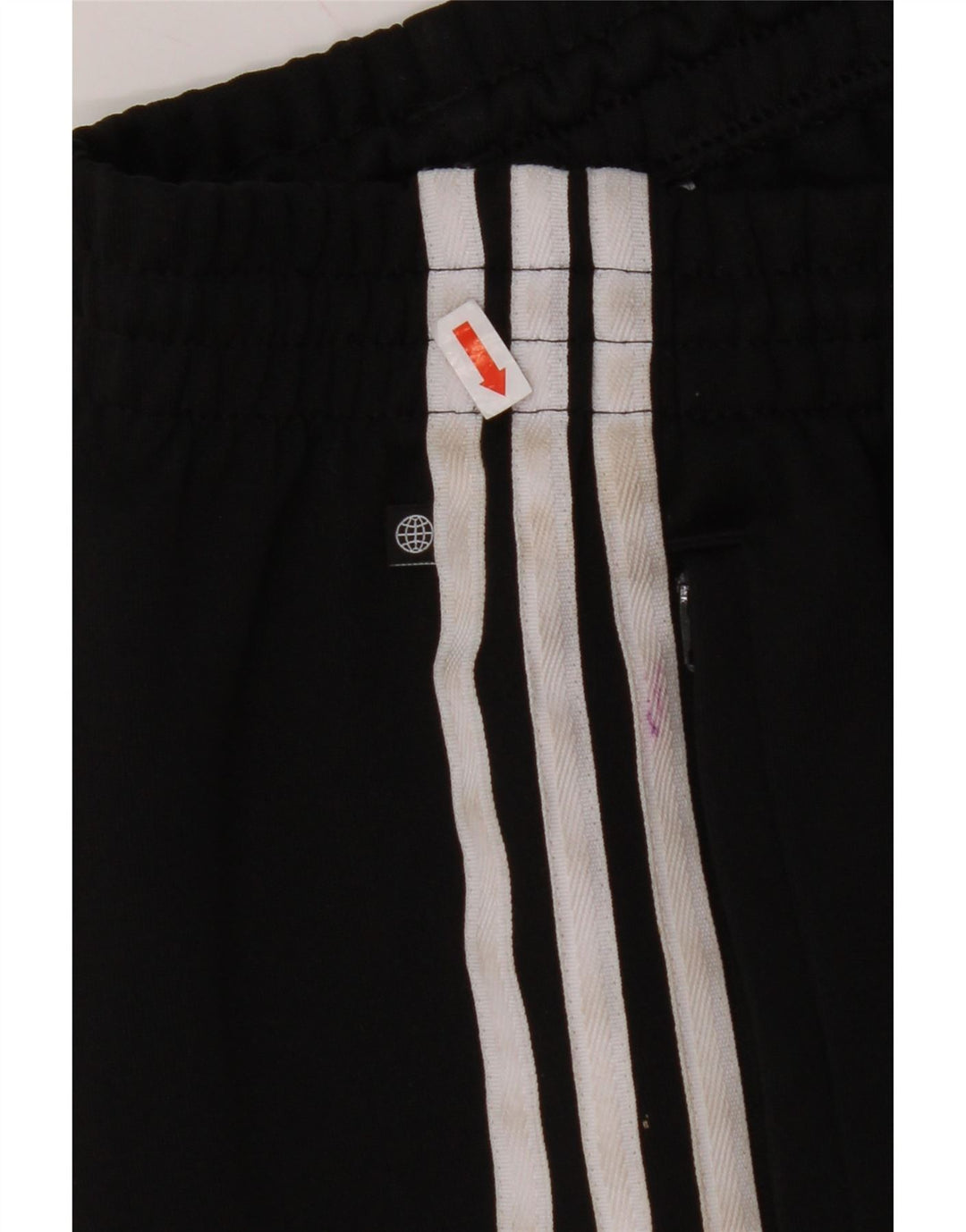 ADIDAS Mens Tracksuit Trousers Joggers Small  Black Polyester