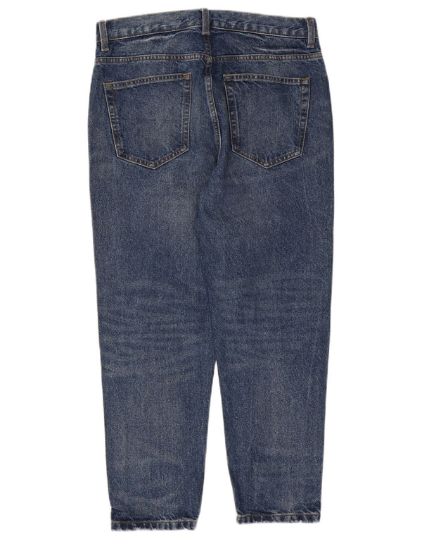 ZARA Mens Cropped Tapered Jeans EU 40 Medium W31 L25 Blue