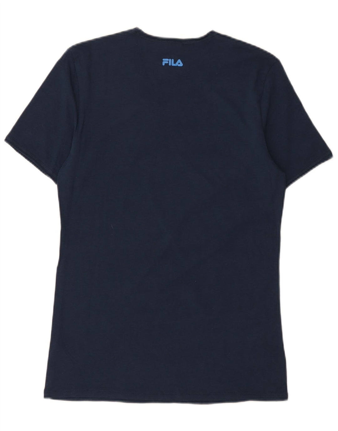 Fila Mens T-Shirt Top Small Navy Blue Cotton