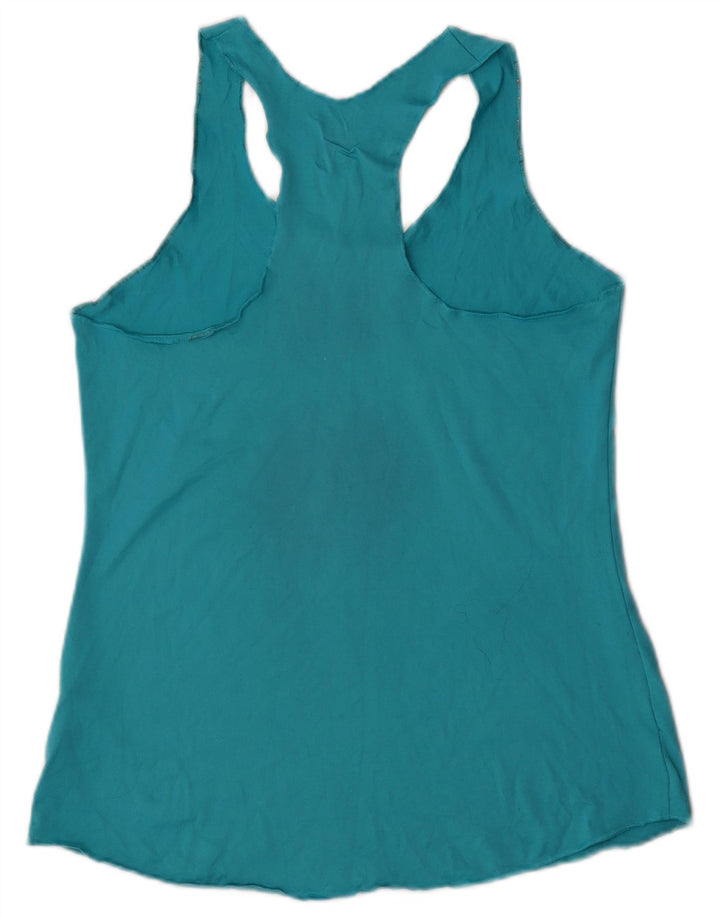 The North Face Womens Graphic Vest Top UK 12 Medium Blue Polyester